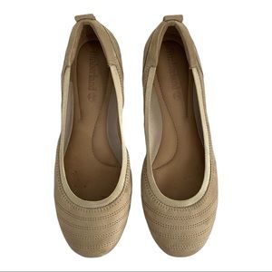 Women’s Timberland Earth Keepers Leather Non-Slip Ballet Flats Sz 8 Nude Color